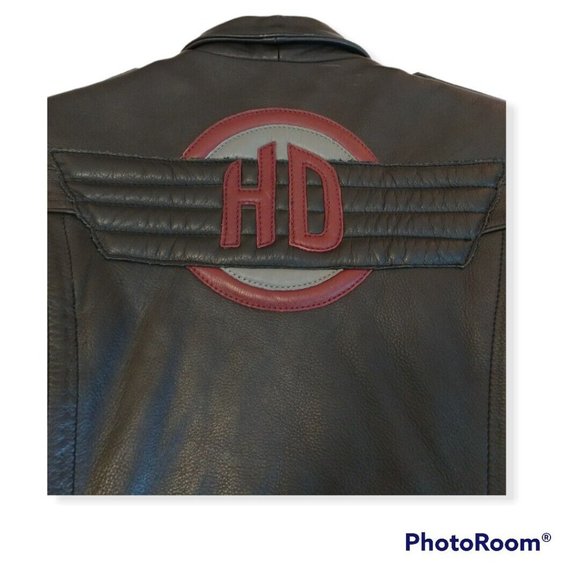 Women's 40 Harley-Davidson Vintage Leather Jacket No Liner - Picture 2 of 8